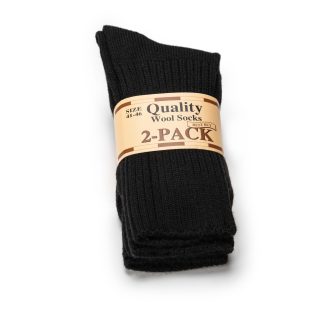 Ullsokker uten strikk i toppen, 2 pk.