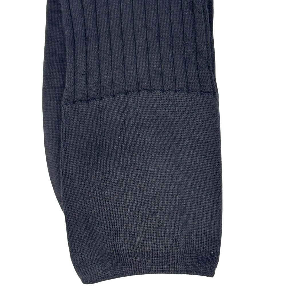 Merinoull knestrømper uten strikk - Sort - Bilde 2