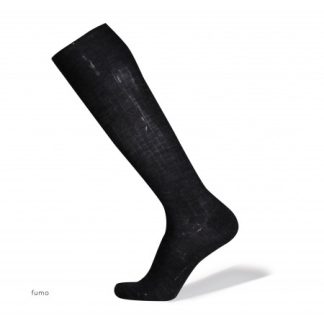 Merinoull knestrømper uten strikk - antrasitt