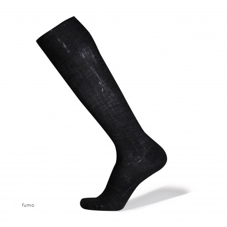 Merinoull knestrømper uten strikk - antrasitt
