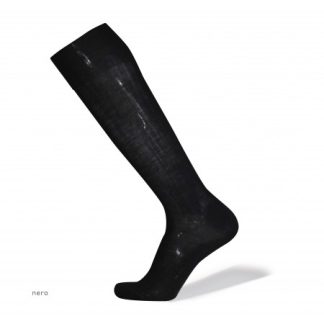Merinoull knestrømper uten strikk - sort