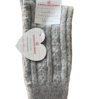 Cashmeresokker – Flettemønster – One size